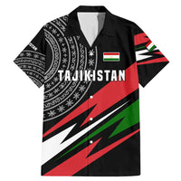 Tajikistan Marco Polo Sheep Family Matching Mermaid Dress and Hawaiian Shirt with Black Red Green Tribal Flag Pattern