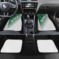 Modern Syria Flag Car Mats with Green and Black Diagonal Stripe Design