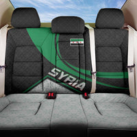 Syria Revolution Emblem Back Car Seat Cover with Traditional Pattern and Curved Green Black Design