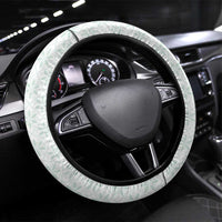 Syria Revolution Emblem Steering Wheel Cover with Traditional Pattern and Curved Green Black Design