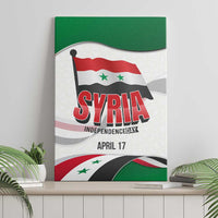 Syria Independence Day Canvas Wall Art with National Flag and Emblem