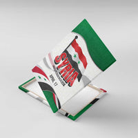 Syria Independence Day Canvas Wall Art with National Flag and Emblem