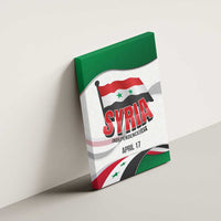 Syria Independence Day Canvas Wall Art with National Flag and Emblem