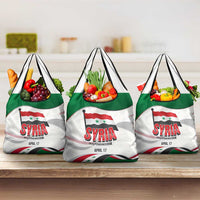Syria Independence Day Grocery Bag with National Flag and Emblem