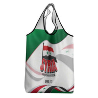 Syria Independence Day Grocery Bag with National Flag and Emblem