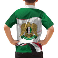 Syria Independence Day Kid Hawaiian Shirt with National Flag and Emblem