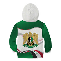Syria Independence Day Kid Hoodie with National Flag and Emblem