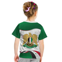 Syria Independence Day Kid T Shirt with National Flag and Emblem