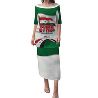 Syria Independence Day Puletasi with National Flag and Emblem