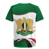 Syria Independence Day Rugby Jersey with National Flag and Emblem