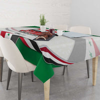 Syria Independence Day Tablecloth with National Flag and Emblem