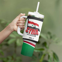 Syria Independence Day Tumbler With Handle with National Flag and Emblem