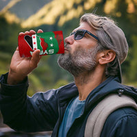 Syria National Emblem 4 in 1 Can Cooler Tumbler with Map and Flag Pattern