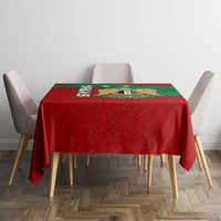 Syria National Emblem Tablecloth with Map and Flag Pattern