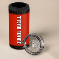 Personalized Bowling Tournament 4 in 1 Can Cooler Tumbler Ball Strike Black And Red Custom Bowling Team - Wonder Print Shop