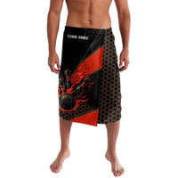 Personalized Bowling Tournament Lavalava Ball Strike Black And Red Custom Bowling Team - Wonder Print Shop