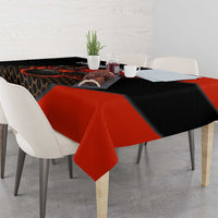 Personalized Bowling Tournament Tablecloth Ball Strike Black And Red Custom Bowling Team - Wonder Print Shop