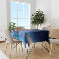 Custom American Flag Universe Patriotic Tablecloth Blue Galaxy Sky Graphic Design - Wonder Print Shop