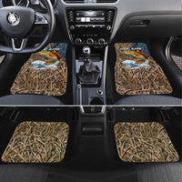 Redfish Splashing in Marsh Grass Car Mats Custom Name and Nature Background Design - Wonder Print Shop