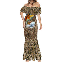 Redfish Splashing in Marsh Grass Mermaid Dress Custom Name and Nature Background Design - Wonder Print Shop