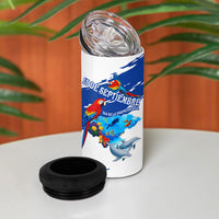 Honduras Independence Day 4 in 1 Can Cooler Tumbler Honduran Cultural Heritage Patriotic Symbols Vibrant