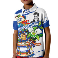 Honduras Independence Day Kid Polo Shirt Honduran Cultural Heritage Patriotic Symbols Vibrant