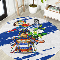 Honduras Independence Day Round Carpet Honduran Cultural Heritage Patriotic Symbols Vibrant