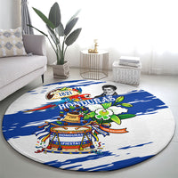 Honduras Independence Day Round Carpet Honduran Cultural Heritage Patriotic Symbols Vibrant