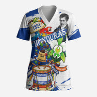 Honduras Independence Day Scrub Top Honduran Cultural Heritage Patriotic Symbols Vibrant