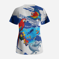 Honduras Independence Day Scrub Top Honduran Cultural Heritage Patriotic Symbols Vibrant