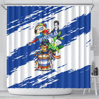Honduras Independence Day Shower Curtain Honduran Cultural Heritage Patriotic Symbols Vibrant