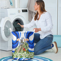Honduras Independence Day Laundry Basket Mayan Temple White Orchid Patriotic