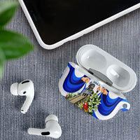 Honduras Independence Day AirPods Case Mayan Temple White Orchid Patriotic