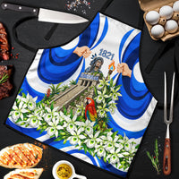 Honduras Independence Day Apron Mayan Temple White Orchid Patriotic