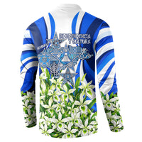 Honduras Independence Day Button Sweatshirt Mayan Temple White Orchid Patriotic