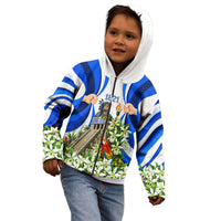 Honduras Independence Day Kid Hoodie Mayan Temple White Orchid Patriotic