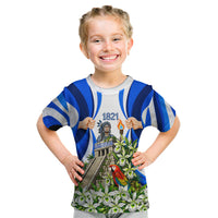 Honduras Independence Day Kid T Shirt Mayan Temple White Orchid Patriotic