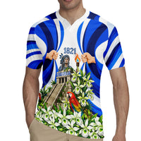 Honduras Independence Day Rugby Jersey Mayan Temple White Orchid Patriotic