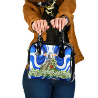 Honduras Independence Day Shoulder Handbag Mayan Temple White Orchid Patriotic