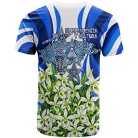 Honduras Independence Day T Shirt Mayan Temple White Orchid Patriotic