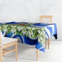 Honduras Independence Day Tablecloth Mayan Temple White Orchid Patriotic