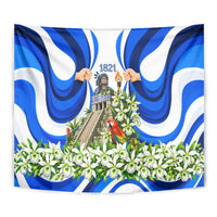 Honduras Independence Day Tapestry Mayan Temple White Orchid Patriotic