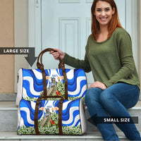 Honduras Independence Day Travel Bag Mayan Temple White Orchid Patriotic