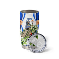 Honduras Independence Day Tumbler Cup Mayan Temple White Orchid Patriotic