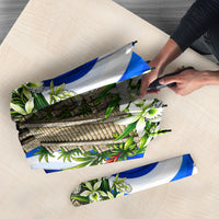 Honduras Independence Day Umbrella Mayan Temple White Orchid Patriotic