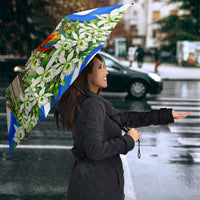 Honduras Independence Day Umbrella Mayan Temple White Orchid Patriotic