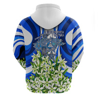 Honduras Independence Day Zip Hoodie Mayan Temple White Orchid Patriotic