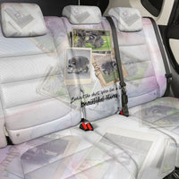 Jimothy The Raccoon Short Spines Long Story Back Car Seat Cover Vintage Polaroid Scrapbook Photography Collage