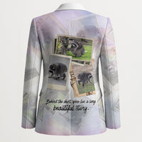 Jimothy The Raccoon Short Spines Long Story Blazer Vintage Polaroid Scrapbook Photography Collage
