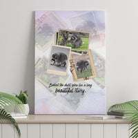 Jimothy The Raccoon Short Spines Long Story Canvas Wall Art Vintage Polaroid Scrapbook Photography Collage